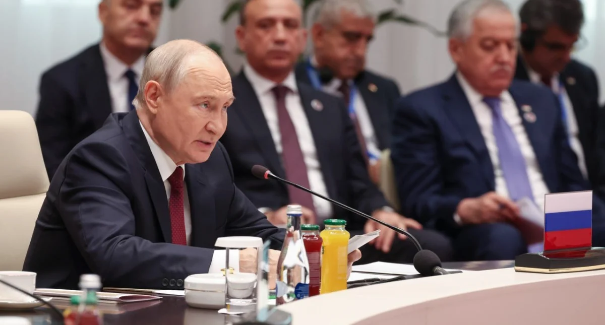 Vladimir Putinla reunión del Consejo de Jefes de Estados miembros de la #OCS (Biskek, 1 de septiembre de 2026) Foto:@ma 